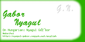 gabor nyagul business card